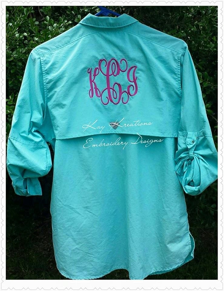 monogrammed swim shirt