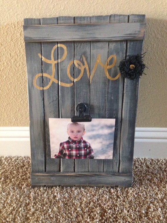 Wall Hanging Picture Holder by Dustera on Etsy