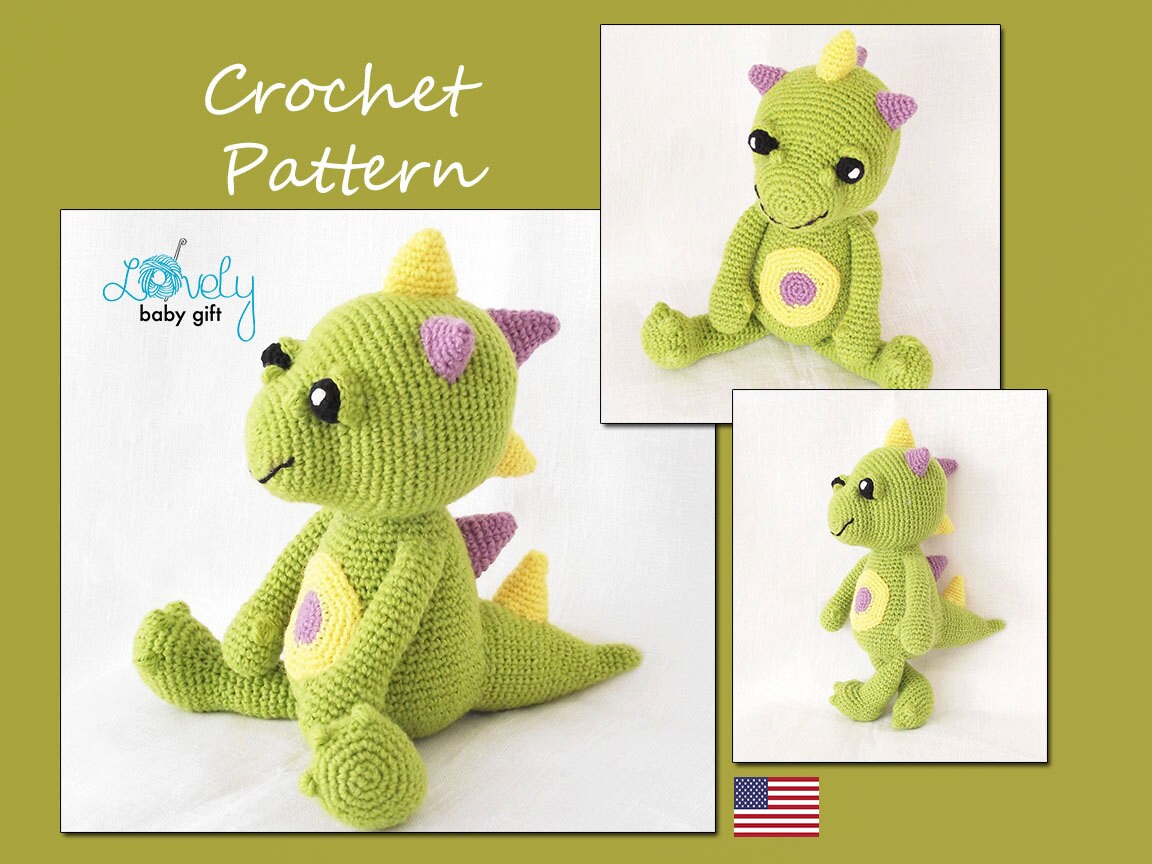 Amigurumi Dragon Crochet Pattern Amigurumi by LovelyBabyGift