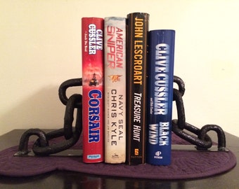 Industrial Metal Chain Bookends (Item# BE12)