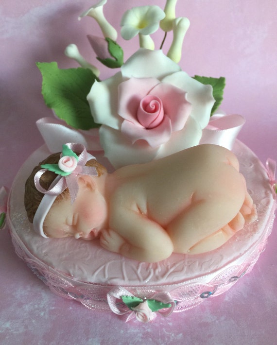 Baby Cake Topper or Decoration/Infant by MICHELLCUSTOMDESIGNS