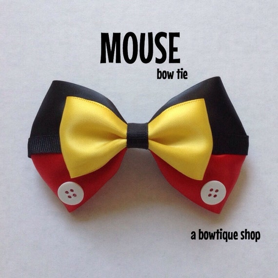 mouse clip on bow tie by abowtiqueshop on Etsy