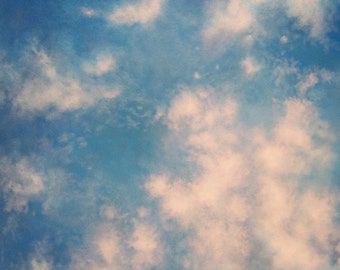 Clouds, sky, painting