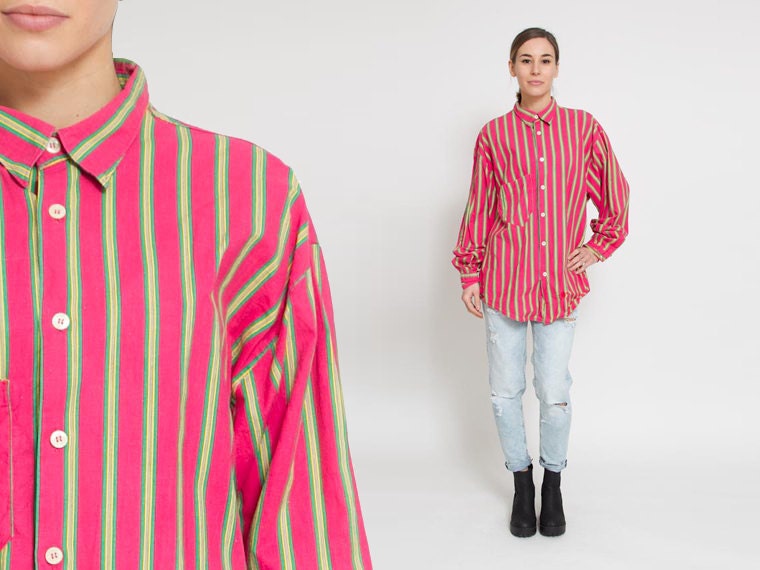 mens pink striped shirt