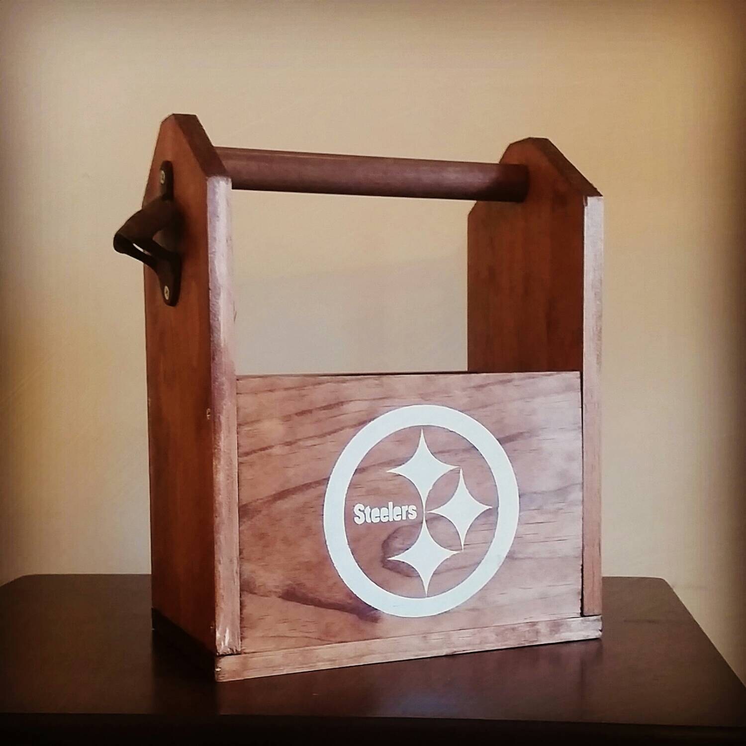 Customized wooden beer bottle case. Add your by HomemadeRustic