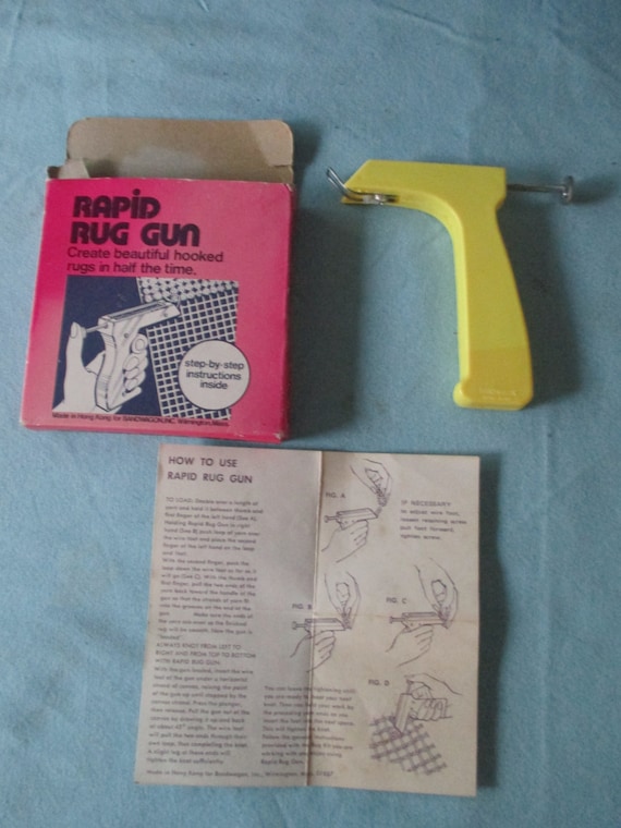 Rapid Rug Gun Create beautiful hooked rugs in by ChillsSparklyArt