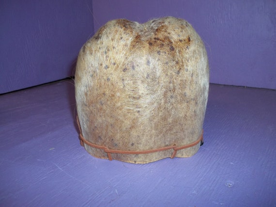 1 Bull Scrotum Bag real animal fur nut sack part by weirdandwild