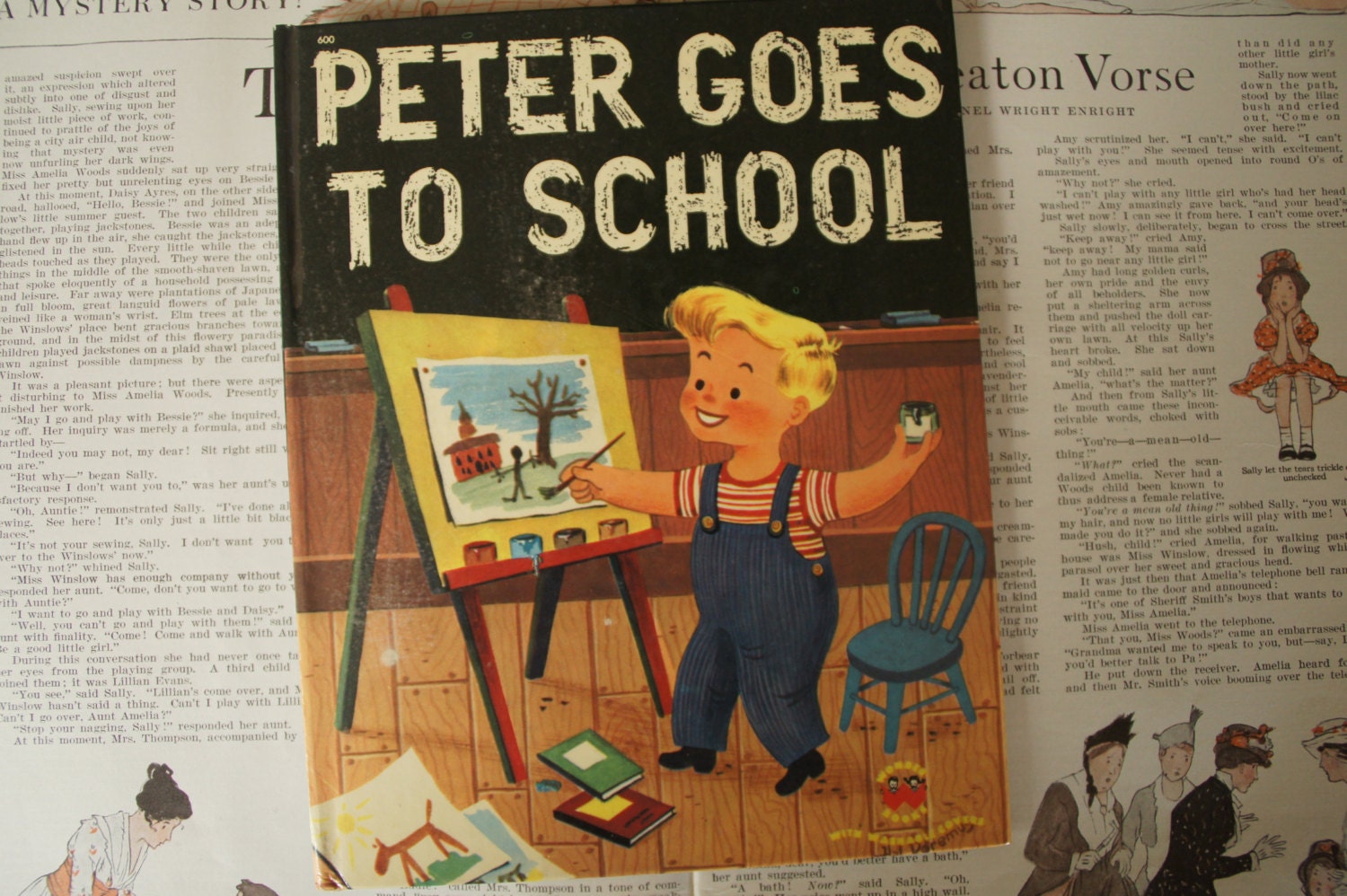 Wonder Book Peter Goes To School 1953