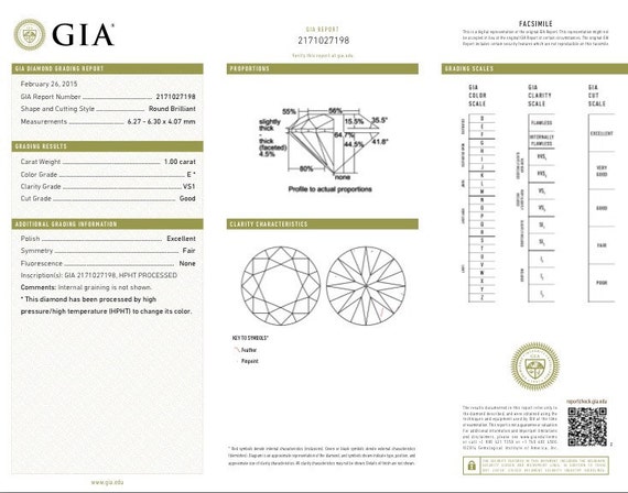 1.00 Carat Natural Round Brilliant GIA E VS1 by Knickknackllc