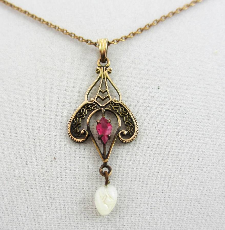 Antique lavalier necklace Clearance