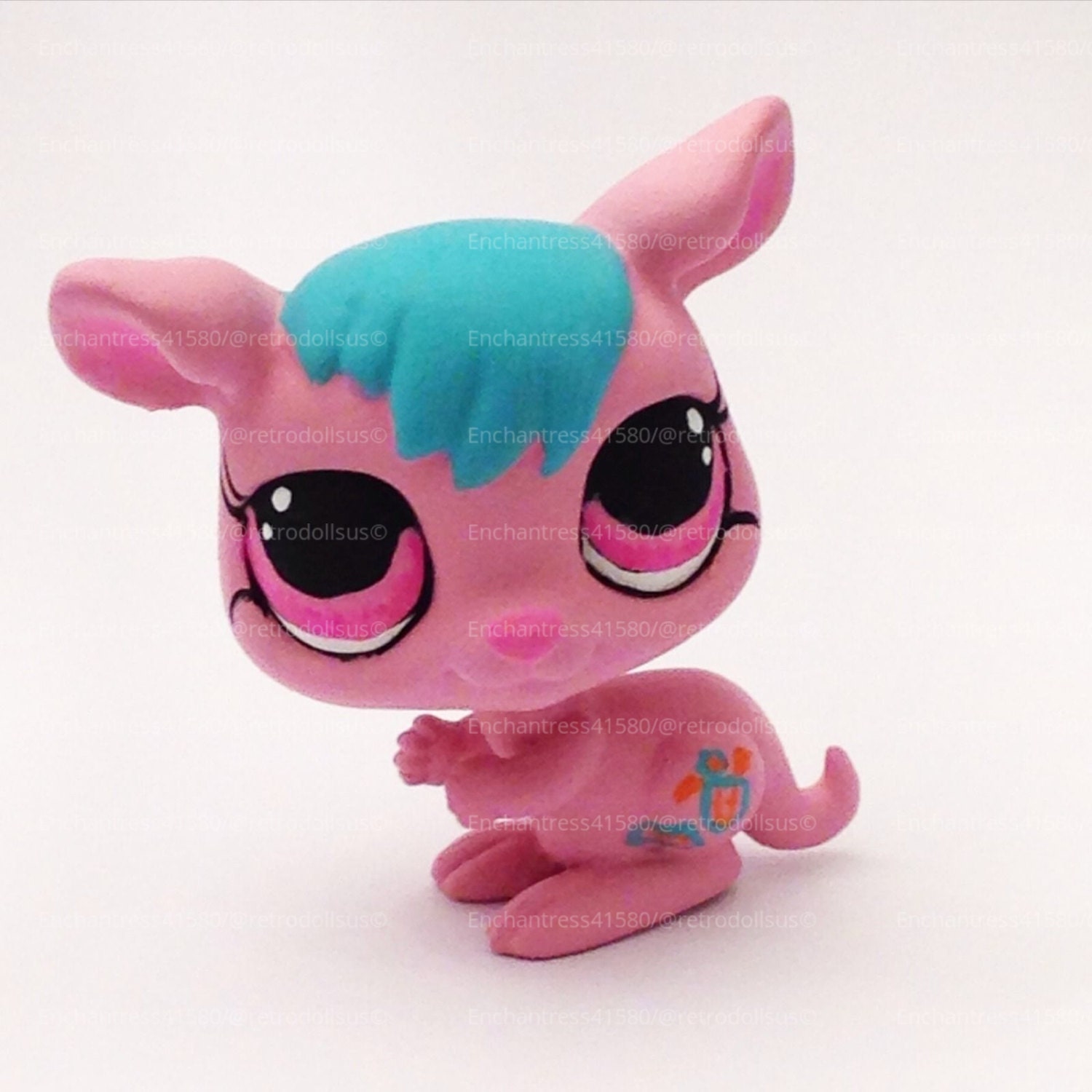 Clear Out Sale Littlest Pet Shop Kangaroo Toy Custom OOAK