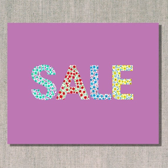 Items similar to Store 'SALE' sign Art, Printable Sale sign, Wall Art