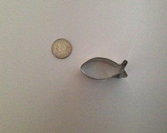 2" Mini Ichthys / Christian Symbol / Jesus Fish Cookie Cutter