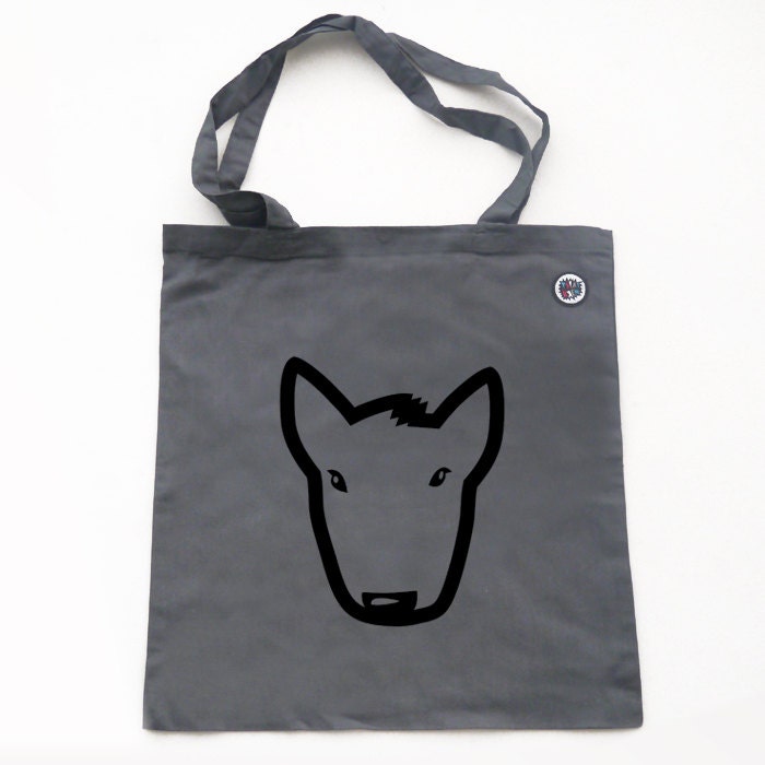 Bull Terrier-Market Bag Shopping bag Handbag Dog love by PSIAKREW
