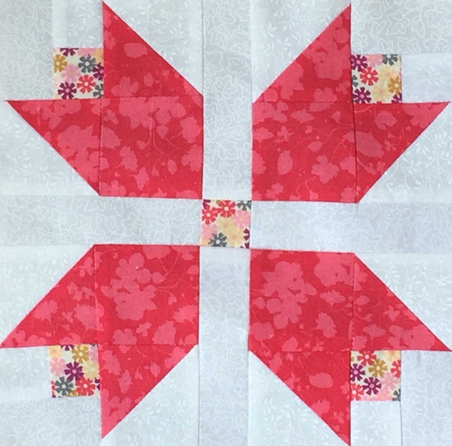 Beautiful 12 Tulip Garden Quilt Precut Block Kits LK