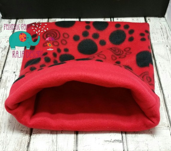 Fleece cozy cup snuggle sack bed tube guinea pig by DesignsByRAJA