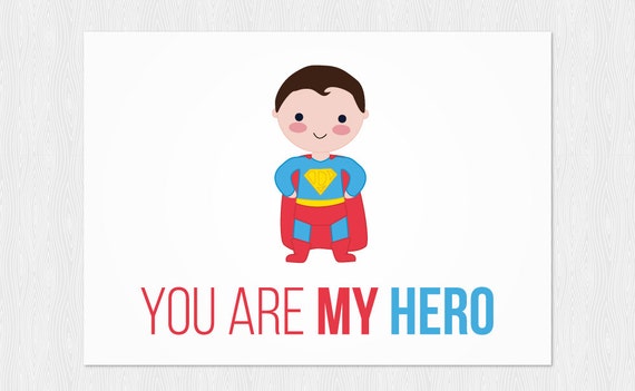 Items similar to Happy Father's day instant download - Super Hero ...