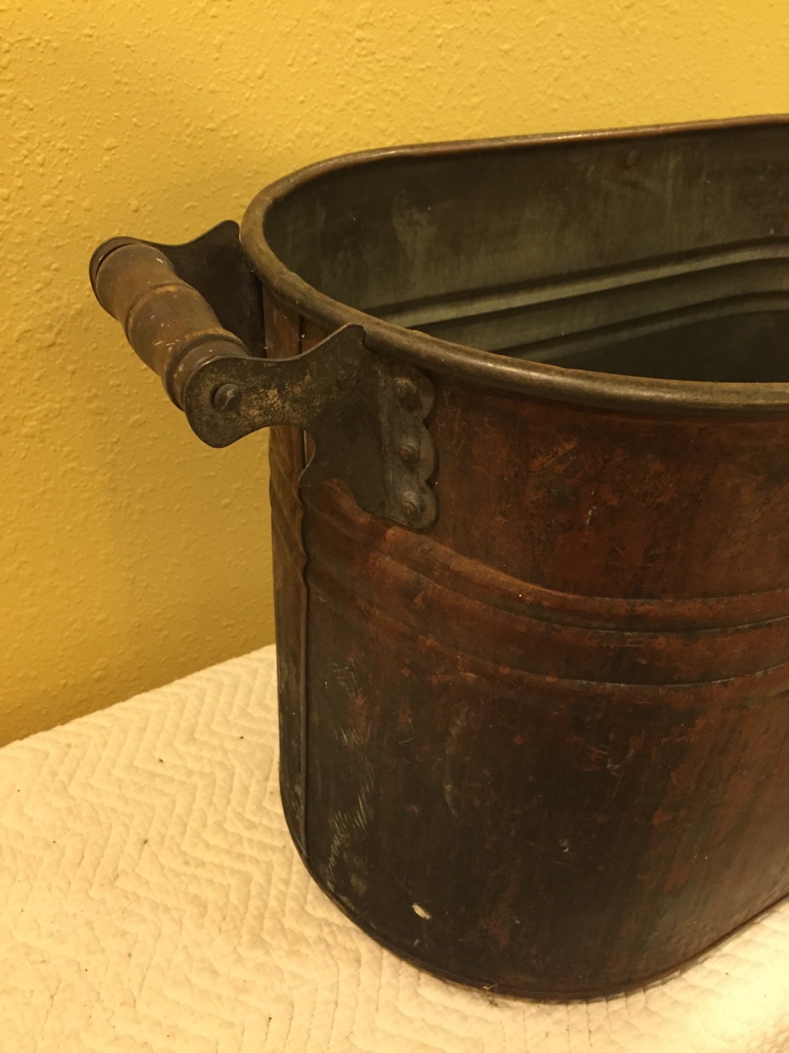 Copper firewood pot with lid Haute Juice