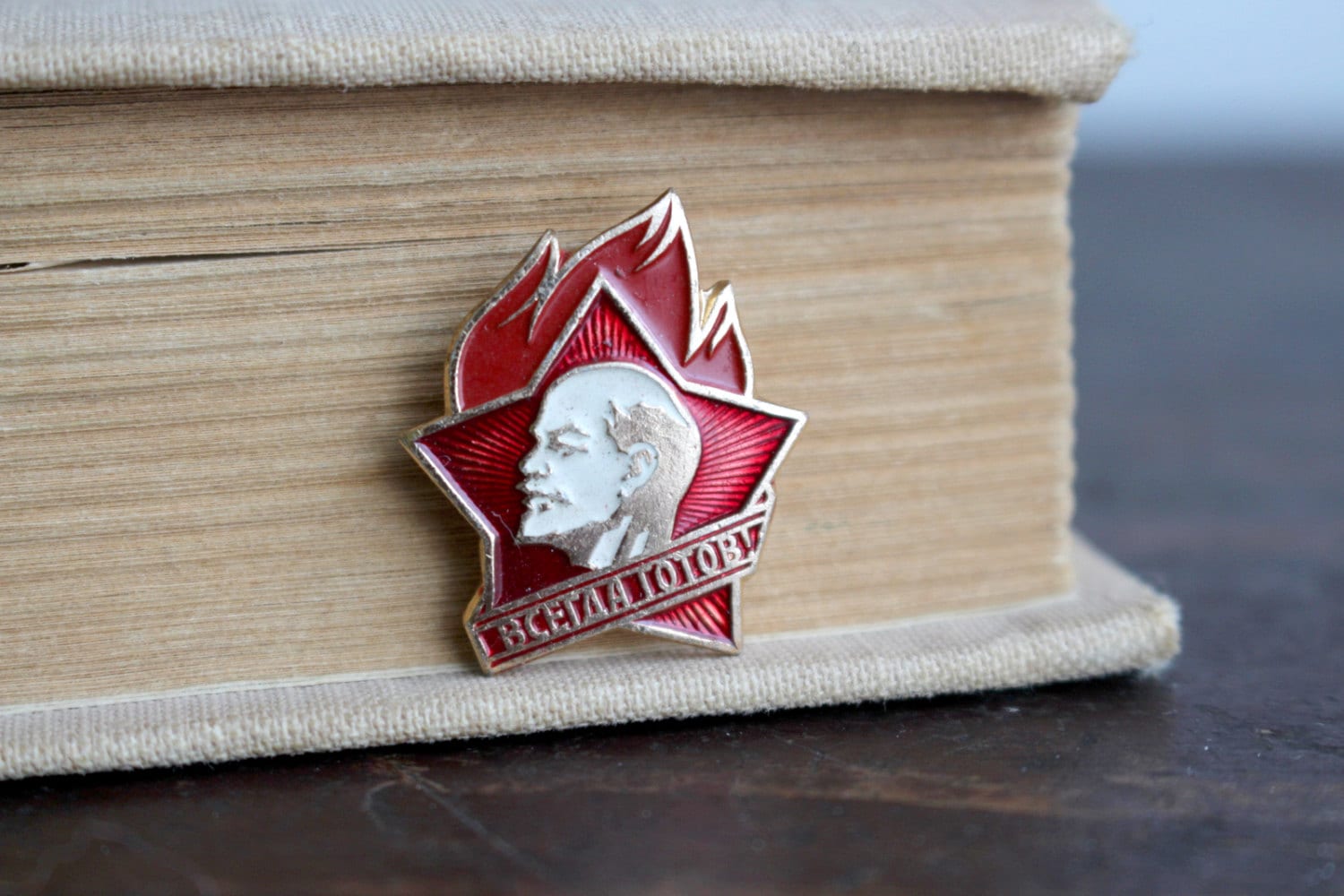 Vintage Russian Pioneer Badge, Always Ready!, Lenin Pin Button, Soviet ...