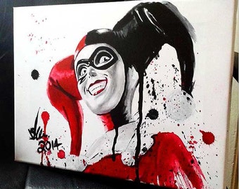 Harley Quinn - Framed Canvas Art