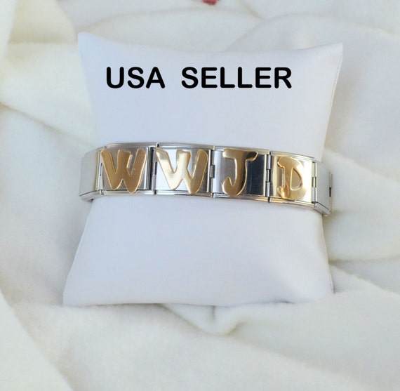 Mens WWJD Bracelet What Would Jesus Do Wholesale Stainless