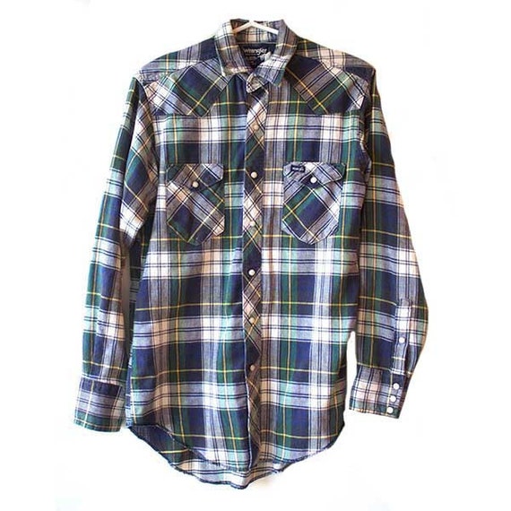 snap button flannel shirt