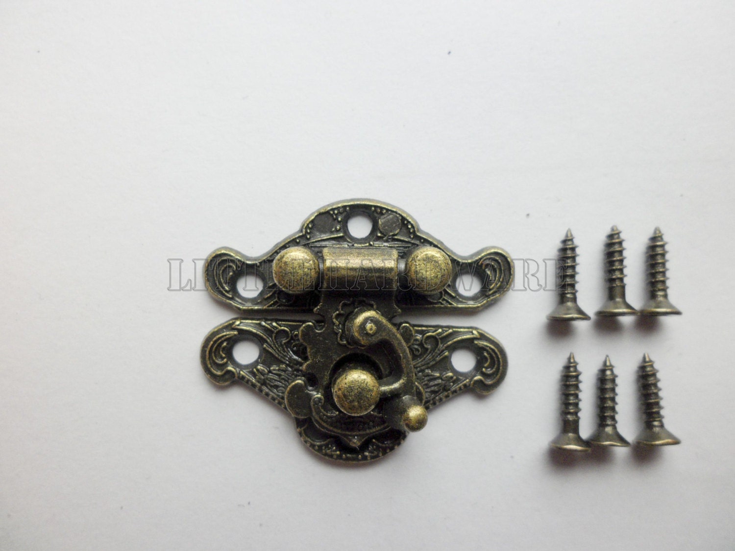 23mmX28mm antique Brass Jewelry Box Staple Hasp Catch small