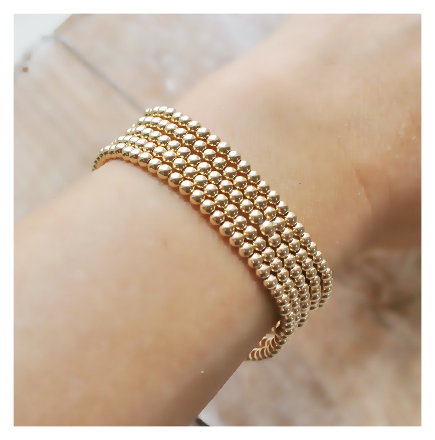 gold bracelet gold beads bracelet bead bracelet 14k gold