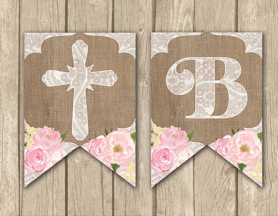Christening banner, Baptism banner, confirmation, Baptism decorations ...