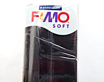 350g Polymer Clay, Black Fimo Clay, Large Fimo Block, Fimo 12 Ounce Bar, Fimo Soft, Modelling Clay, Jewelry Clay, Molding Clay, UK Seller