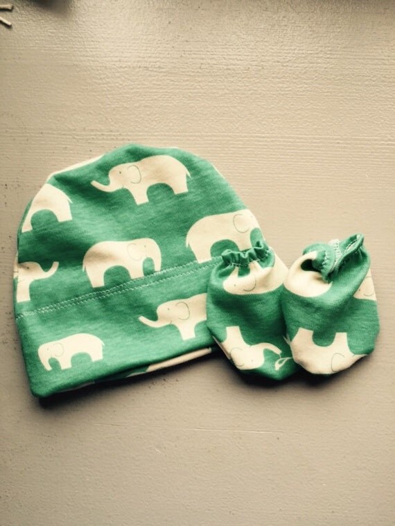 Birch Organic Knit Swaddle/Newborn Hat Set by LittleMooseByLiza