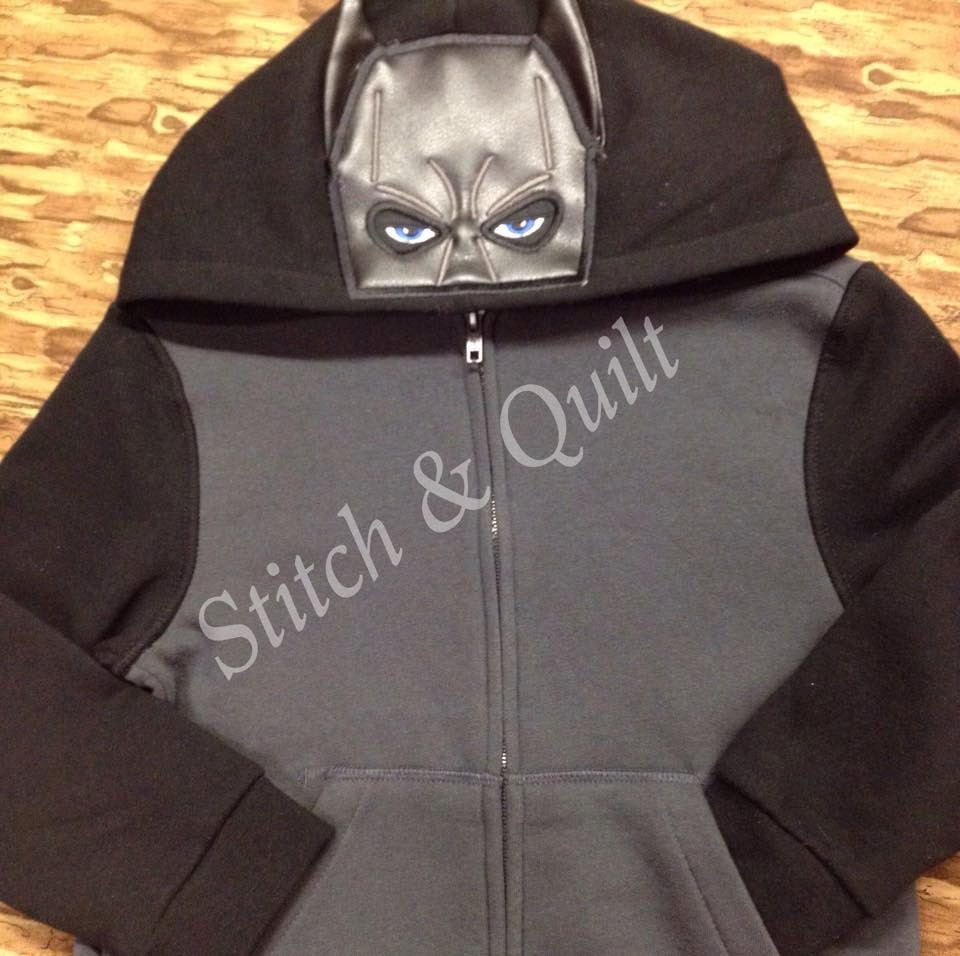 batman zip up hoodie by stitchandquilt on etsy batman zip up hoodie by stitchandquilt on etsy