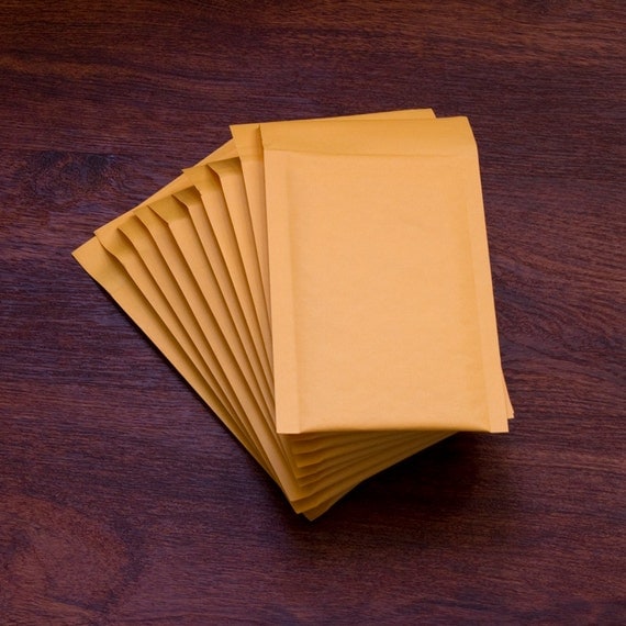 Size 000 Kraft Bubble Mailers Bubble wrap by shopthimbleandspool