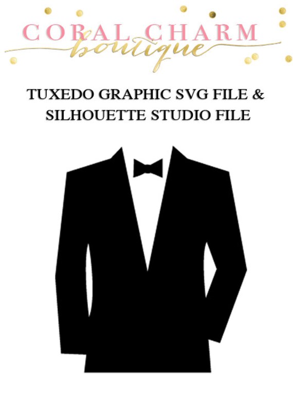 Download Tuxedo Design File for Cutting Machines SVG and Silhouette