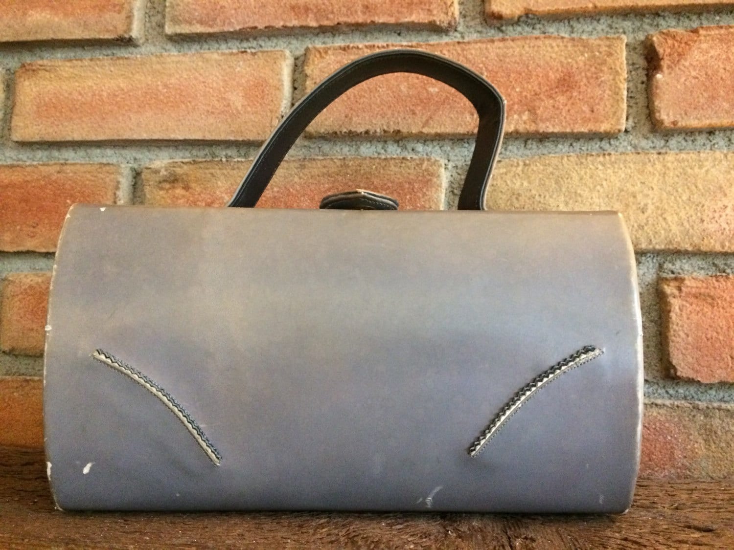 Vintage Gray Box Purse by Melbourne Bags for Johansen. Snap Closure ... Vintage Gray Box Purse by Melbourne Bags for Johansen. Snap Closure ...