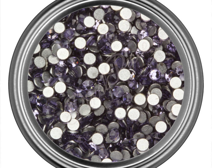 Tanzanite Blue Violet Glass Crystal Swarovski Round Rhinestone 2MM 3MM 4MM 5MM