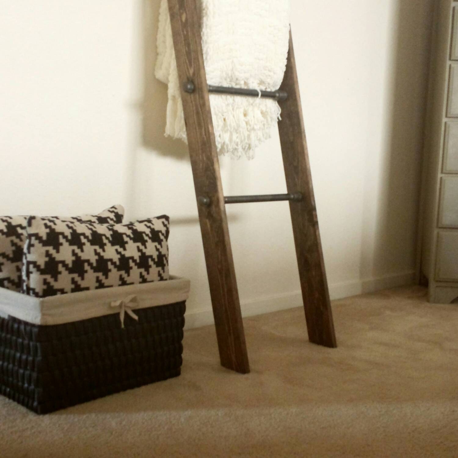 Industrial Blanket Ladder Industrial Furniture Towel Rack