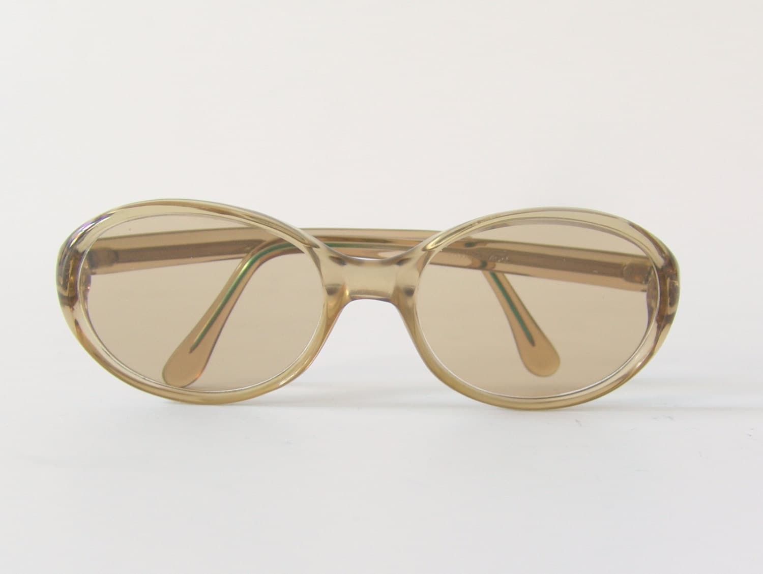 Vintage eyeglasses German frame brown transparent glasses