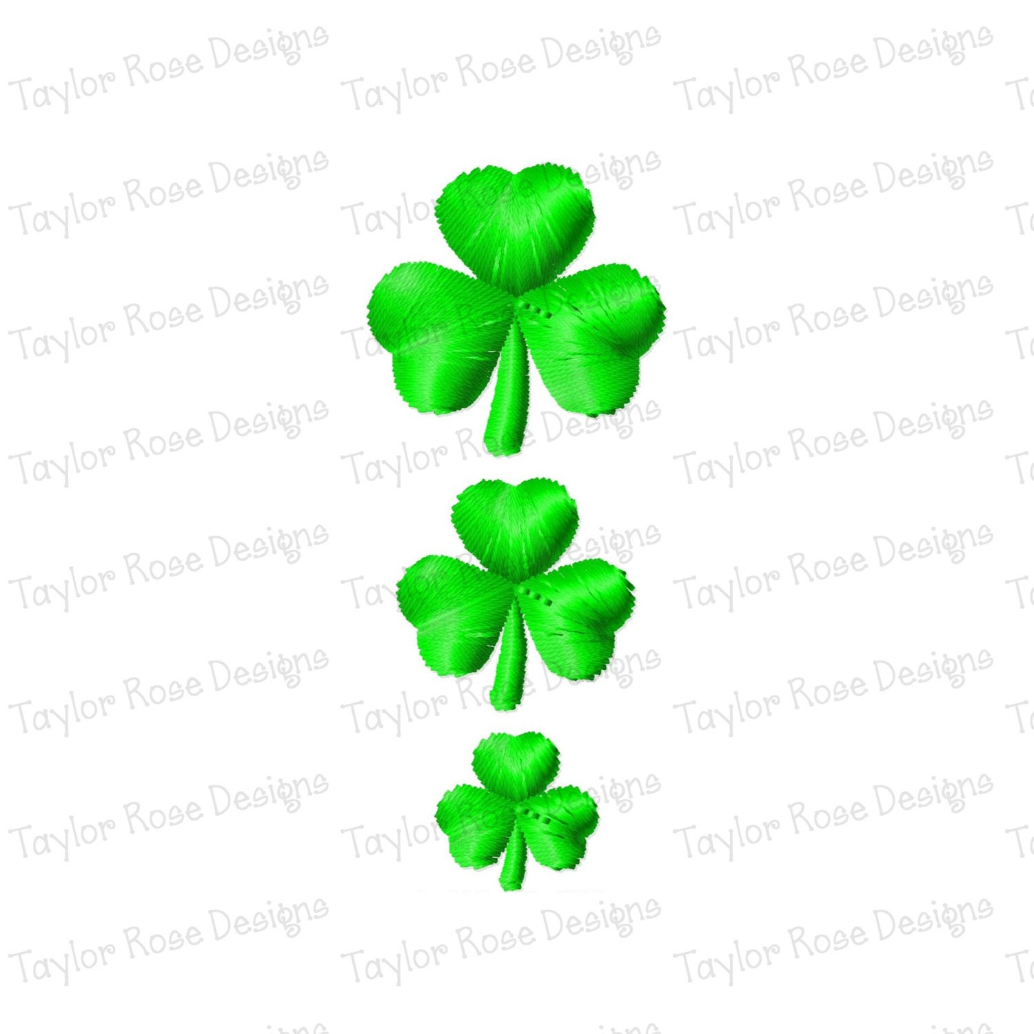 Shamrock Clover Mini Fill Machine Embroidery Design 05x05 1805