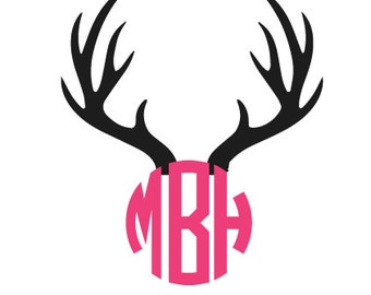 Personalized Name Wall Decal With Deer Antlers & Bear - Rustic Nursery Or Home Decor (22"h X 33"w) - View #12
