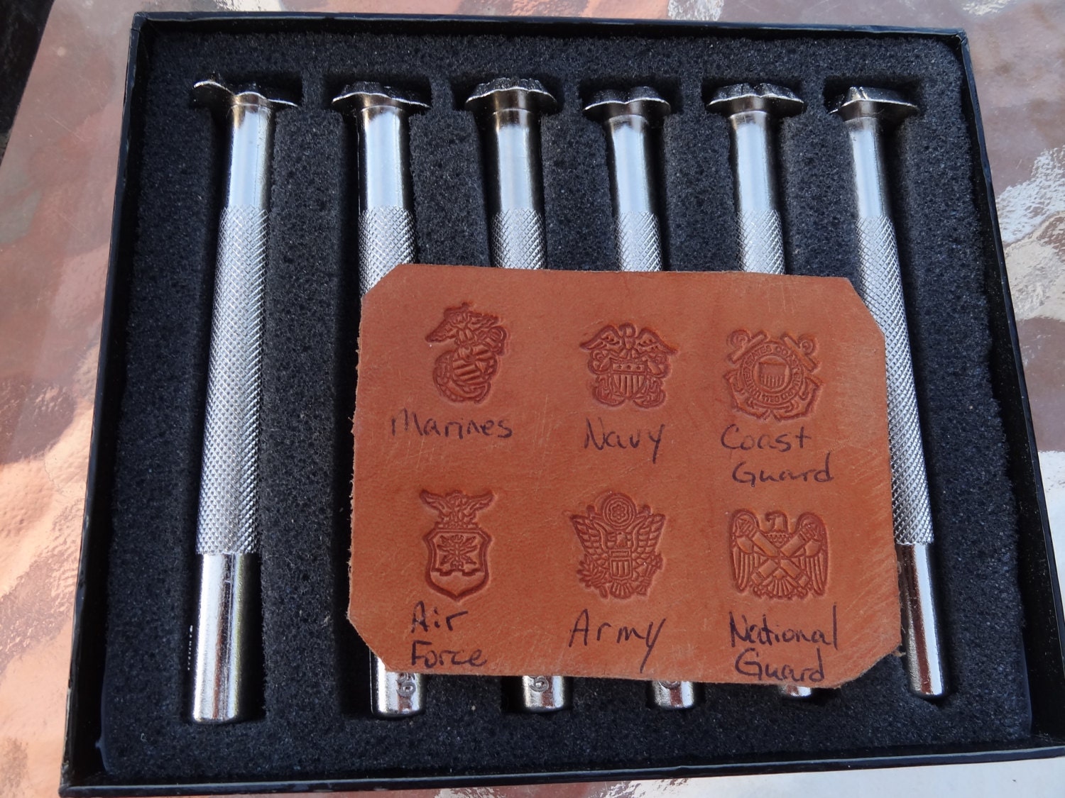 Discontinued Craftool 69100 USA Military Stamp set VERY