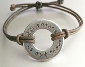 Disney Up inspired quote bracelet - Adventure is out there