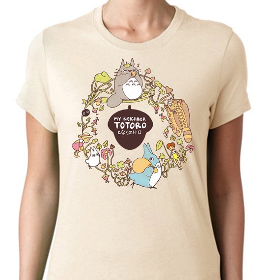 t-shirts design classic Neighbor My shirt Ghibli American Totoro ~ CUSTOM Studio ~ Cream T ~