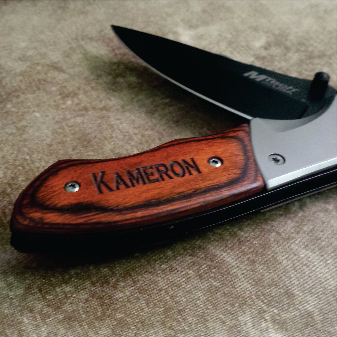 Engraved Folding Pocket Knife Personalized Gift Best Man