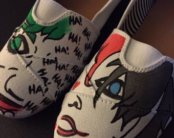 joker and harley quinn converse shoes