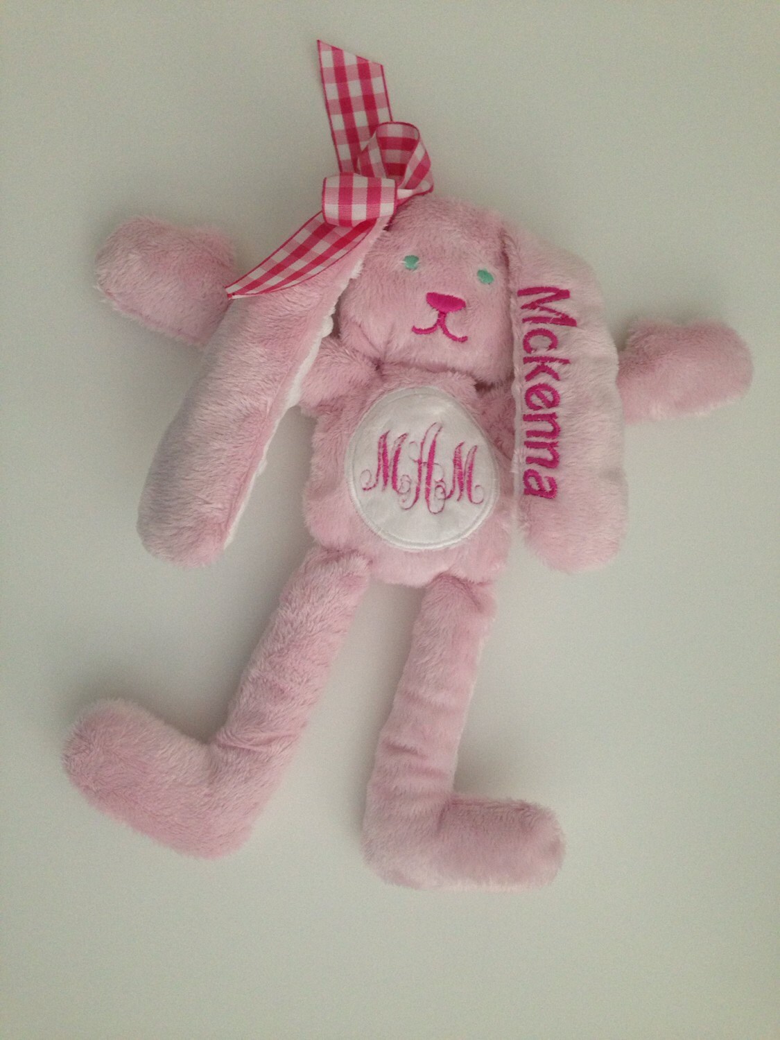 personalised plush bunny