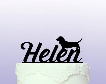 Dachshund Personalised Cake Topper