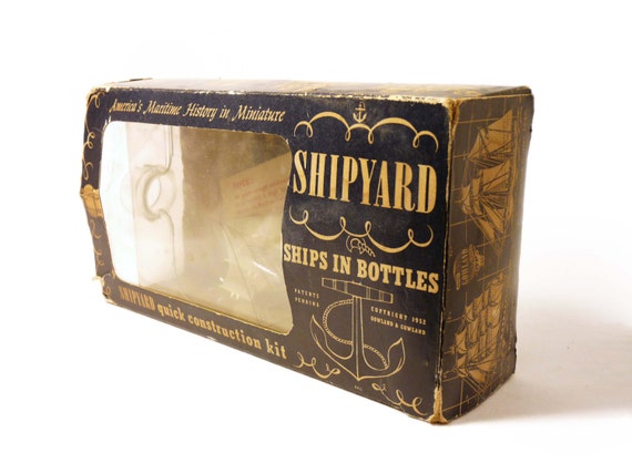 Ship in Bottle Kit The Mayflower - New Old Stock Vintage Hobby Kit 