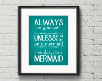 popular items for mermaid quotes on etsy