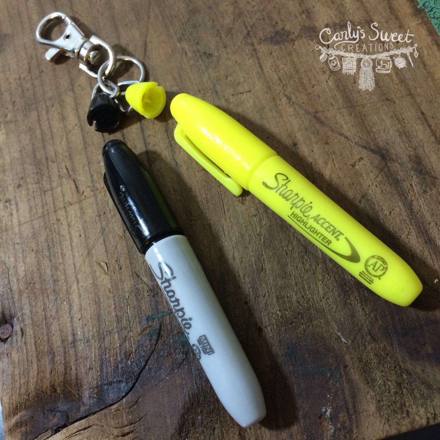 Mini Sharpie Badge Clip Nurse Jewelry by carlyssweetcreations